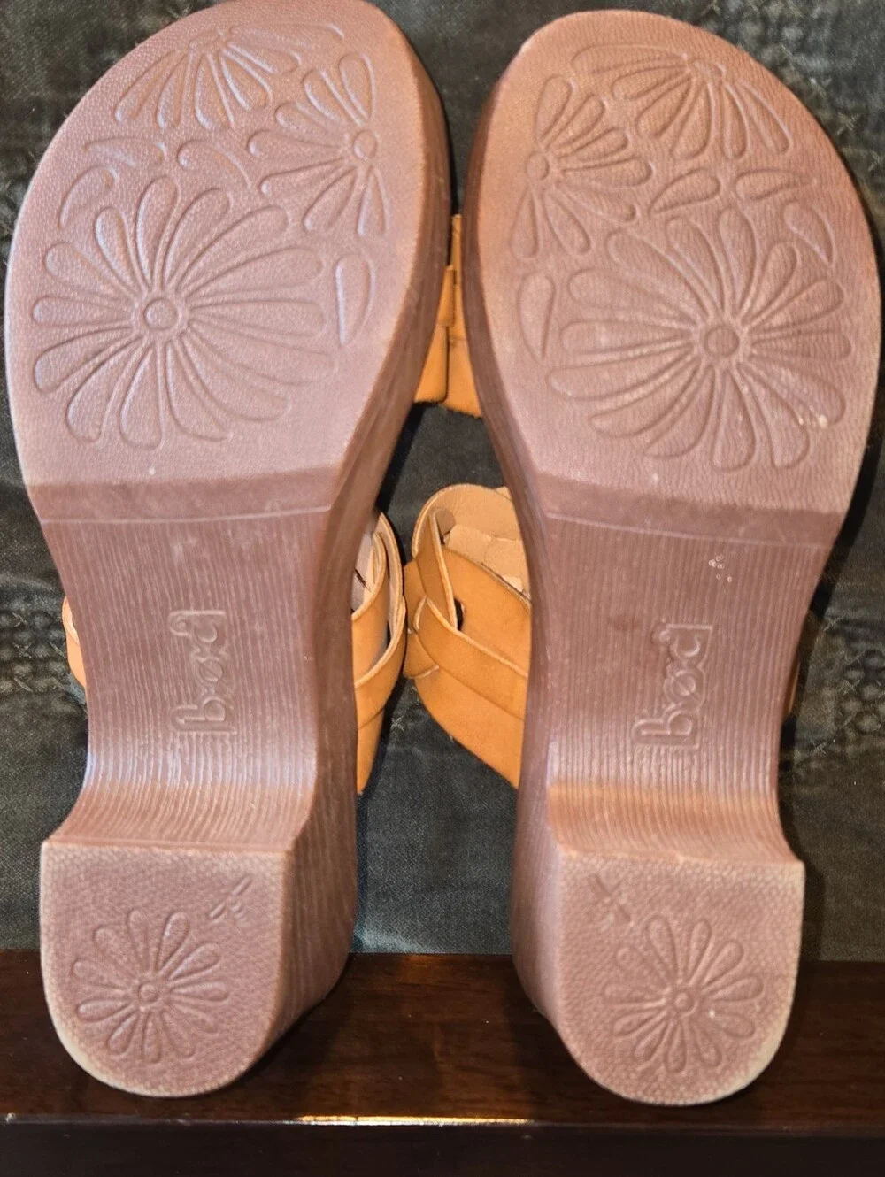 b.o.c. by Born Woven Platform Sandals – Tan – Size 7